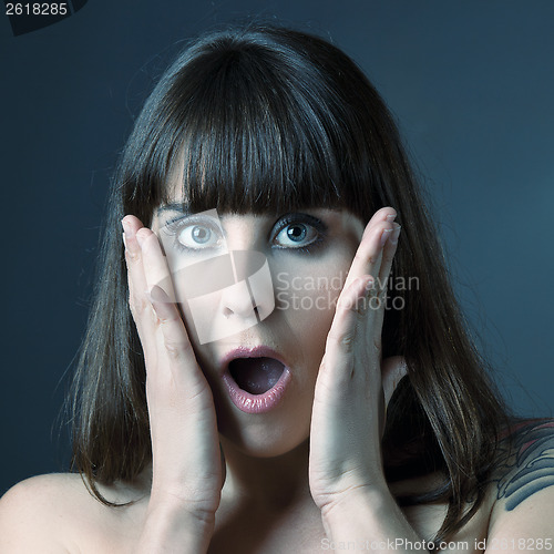 Image of Astonished woman