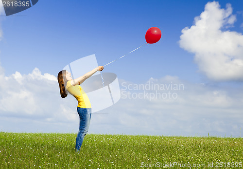 Image of Girl with a balloon