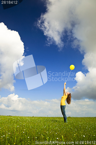 Image of Girl with a balloon