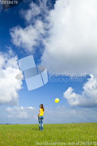 Image of Girl with a balloon