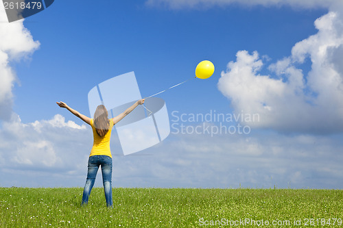 Image of Girl with a balloon