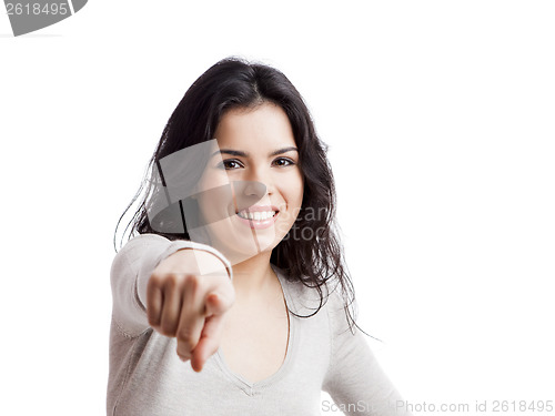 Image of Girl pointing