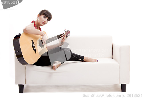 Image of Playing guitar