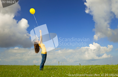 Image of Girl with a balloon