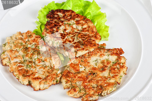 Image of cauliflower cutlets with apples