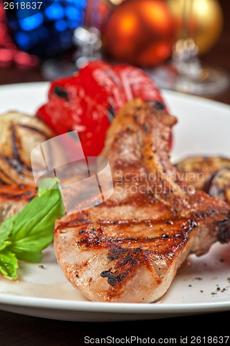 Image of meat with vegetable