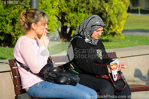 Image of Smoking Women