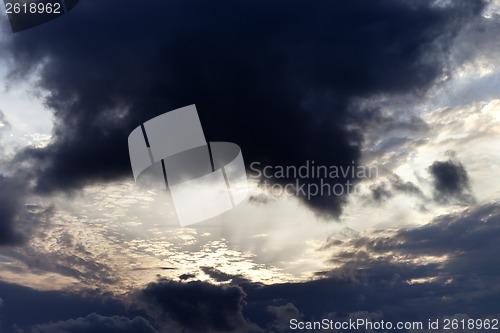 Image of Storm clouds on sky