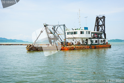 Image of Old dredge. Thailand