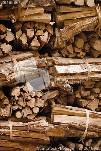 Image of Firewood prepared for ritual fire. Indonesia, Bali