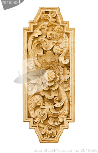 Image of Stone flower decoration from Indonesia