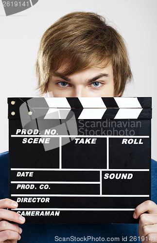 Image of Showing a clapboard