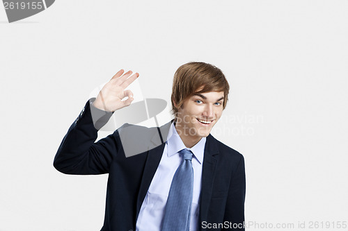 Image of Businessman doing a Okay sign