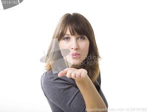 Image of Blowing a kiss