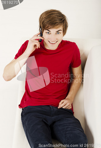Image of Talking on cellphone