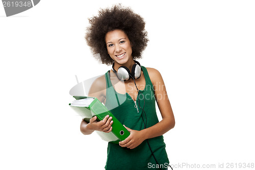 Image of Young student woman