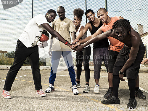 Image of Basketball team