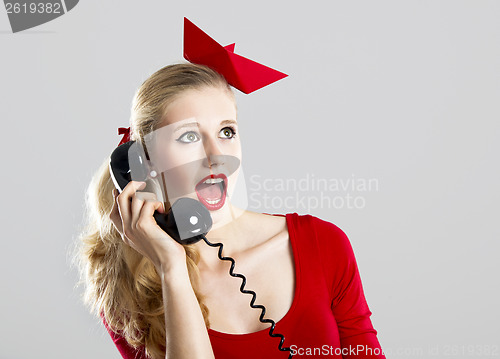 Image of Fashion woman with a phone