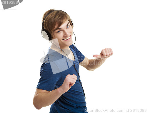Image of Listen music with headphones