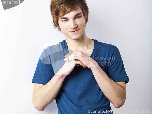 Image of Young man thinking