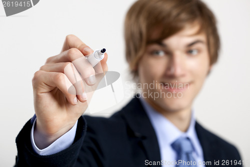 Image of Writing on a glass board