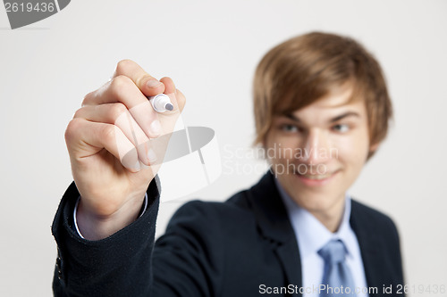 Image of Writing on a glass board