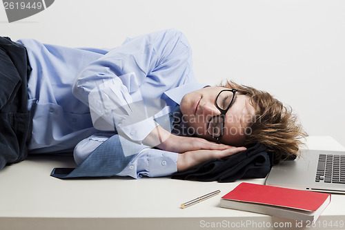 Image of Sleeping in the office