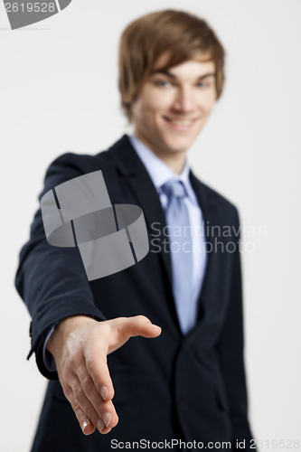 Image of Businessman giving a handshake