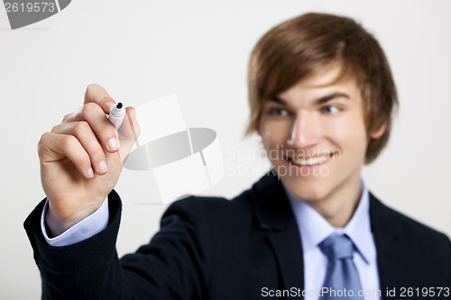 Image of Writing on a glass board