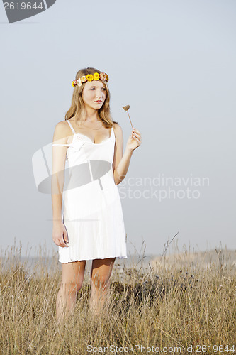 Image of Blowing flowers