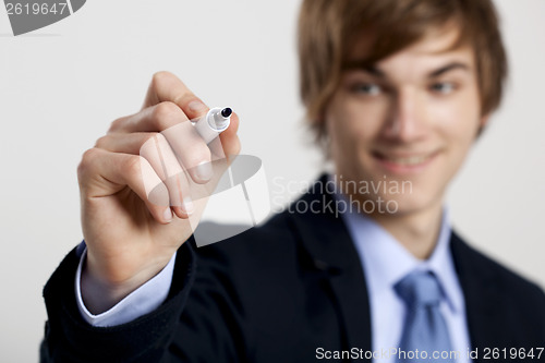 Image of Writing on a glass board