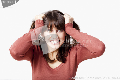 Image of Stressed woman