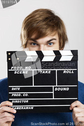 Image of Showing a clapboard