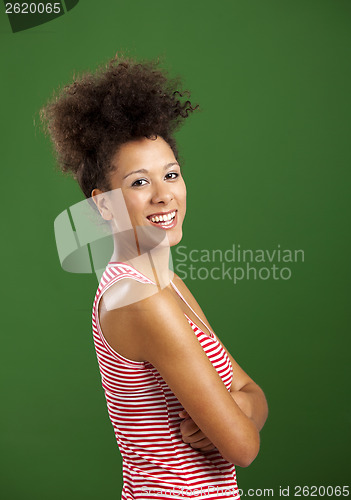 Image of Happy African woman