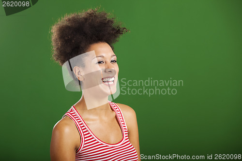 Image of African woman laughing