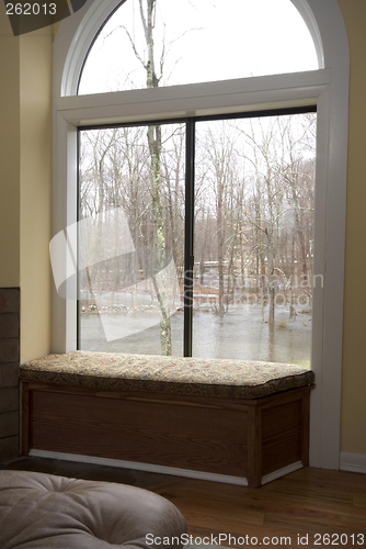 Image of house view of storm flooded property