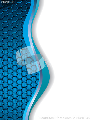 Image of Abstract blue white background