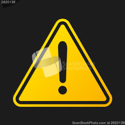 Image of Other dangers sign on black background