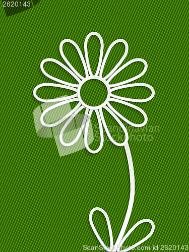 Image of Abstract background with white flower