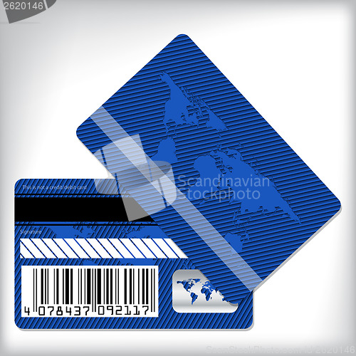 Image of Blue loyalty card design