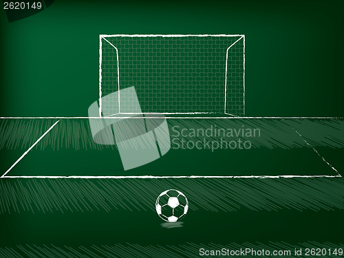 Image of Soccer free kick theme