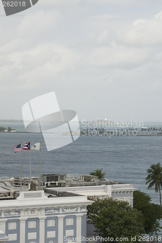 Image of san juan harbor and the fortaleza