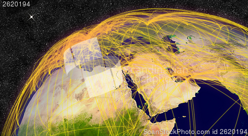 Image of Air travel in Middle East