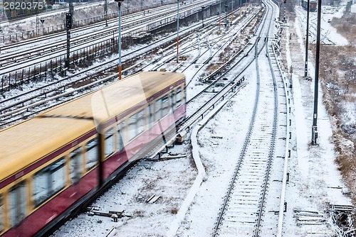 Image of Snowy railroad