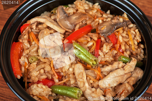 Image of Rice chicken vegetable