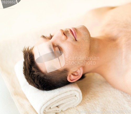 Image of man in spa