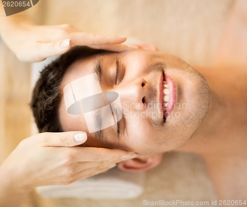 Image of man in spa