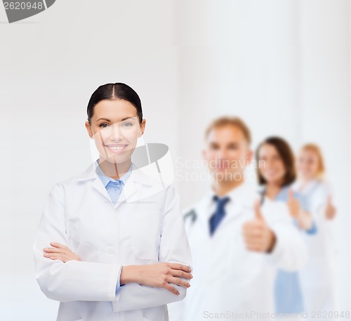 Image of smiling female doctor