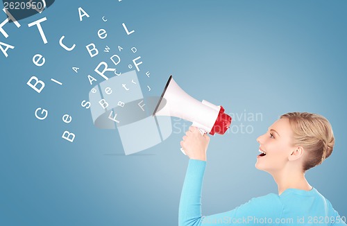 Image of woman with megaphone