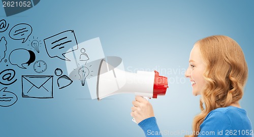 Image of woman with megaphone